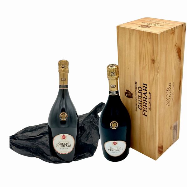 Fratelli Lunelli Ferrari, Giulio Ferrari Riserva del Fondatore Metodo Classico Trentodoc 2007, 2007  - Asta Vini Rossi: grandi etichette d'Italia e Francia. Con una selezione di vini bianchi e champagne - Associazione Nazionale - Case d'Asta italiane