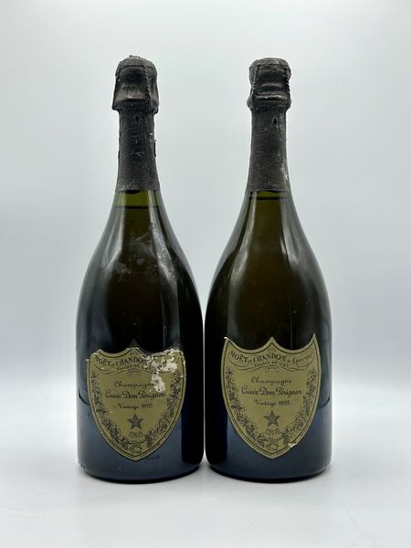 Mot & Chandon, Dom Prignon Vintage 1995, 1995  - Asta Vini Rossi: grandi etichette d'Italia e Francia. Con una selezione di vini bianchi e champagne - Associazione Nazionale - Case d'Asta italiane
