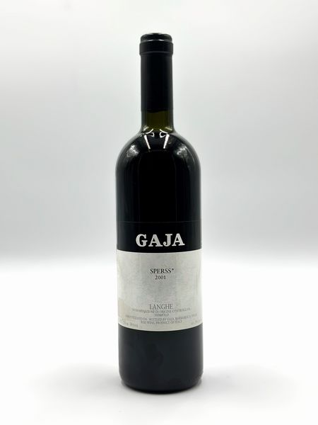 Gaja, Sperss Langhe, 2001  - Asta Vini Rossi: grandi etichette d'Italia e Francia. Con una selezione di vini bianchi e champagne - Associazione Nazionale - Case d'Asta italiane