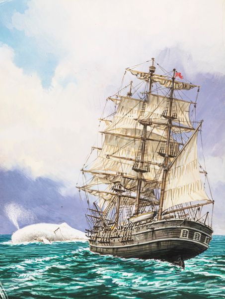 A. Baita : Moby Dick  - Asta Fumetti: Tavole e Illustrazioni Originali - Associazione Nazionale - Case d'Asta italiane