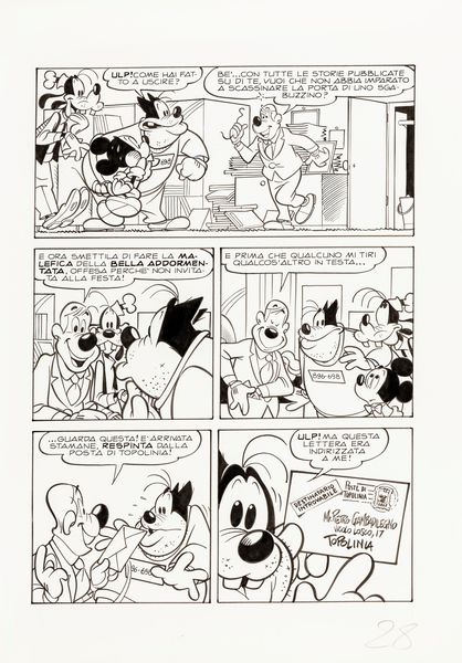 Giorgio Cavazzano : Topolino 2000  - Asta Fumetti: Tavole e Illustrazioni Originali - Associazione Nazionale - Case d'Asta italiane