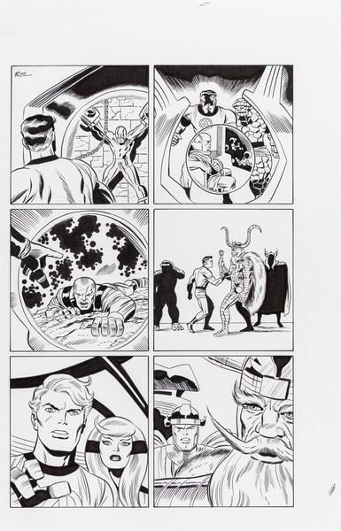 Bruce Timm & Ron Frenz : Fantastic Four: World's Greatest Comics Magazine  - Asta Fumetti: Tavole e Illustrazioni Originali - Associazione Nazionale - Case d'Asta italiane
