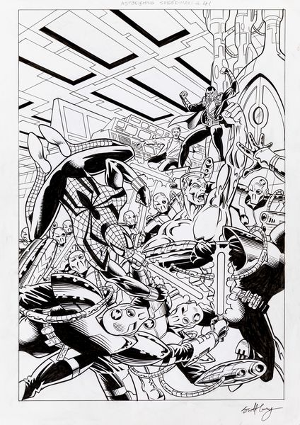 Scott Gray : The Astonishing Spider-Man 41  - Asta Fumetti: Tavole e Illustrazioni Originali - Associazione Nazionale - Case d'Asta italiane