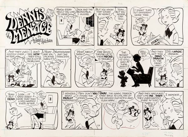 Hank Ketcham : Dennis the Menace  - Asta Fumetti: Tavole e Illustrazioni Originali - Associazione Nazionale - Case d'Asta italiane
