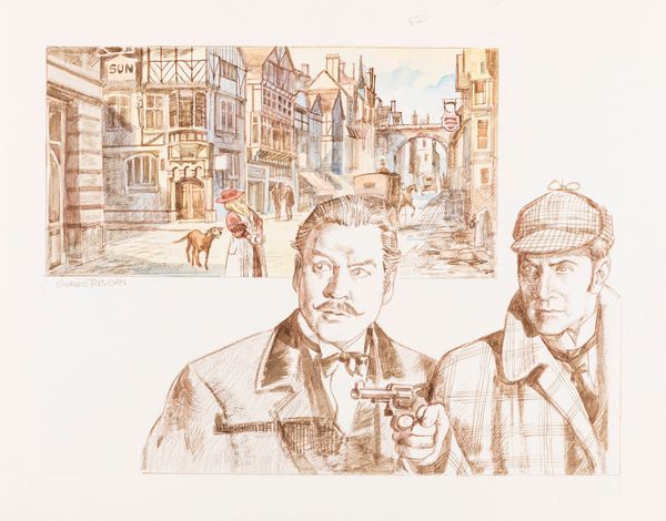 Giorgio Trevisan : Le avventure di Sherlock Holmes  - Asta Fumetti: Tavole e Illustrazioni Originali - Associazione Nazionale - Case d'Asta italiane