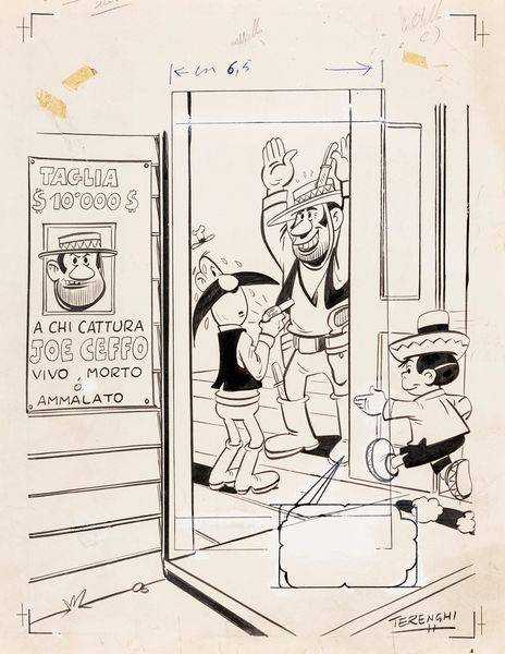 Antonio Terenghi : Pedrito el Drito  - Asta Fumetti: Tavole e Illustrazioni Originali - Associazione Nazionale - Case d'Asta italiane