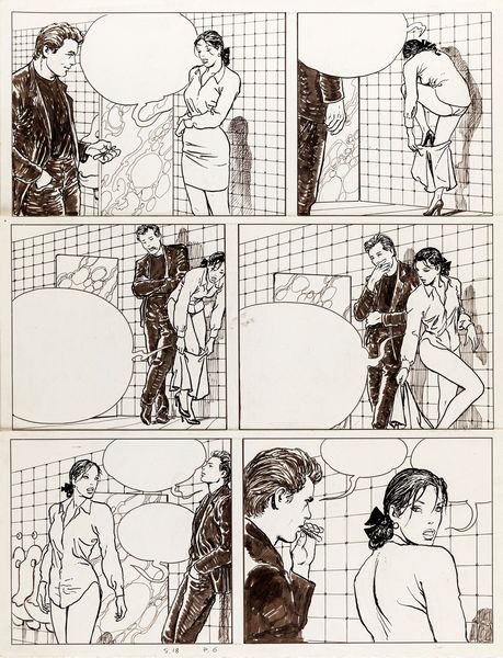 Milo Manara : Il gioco 2  - Asta Fumetti: Tavole e Illustrazioni Originali - Associazione Nazionale - Case d'Asta italiane