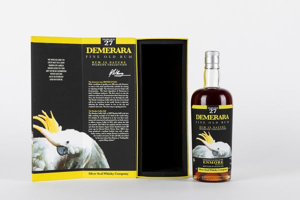 Guyana : Silver Seal Enmore Distillery 27 Year Old Single Cask Fine Old Demerara Rum  - Asta Distillati da Collezione - Associazione Nazionale - Case d'Asta italiane