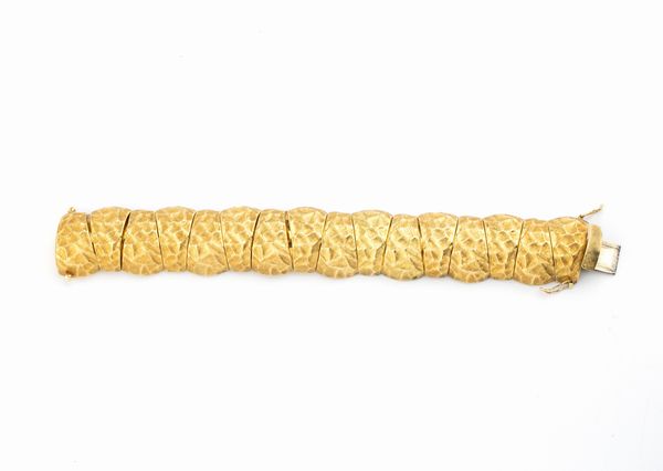 Bracciale a maglie snodate  in oro  - Asta Gioielli, Orologi e Penne - Associazione Nazionale - Case d'Asta italiane