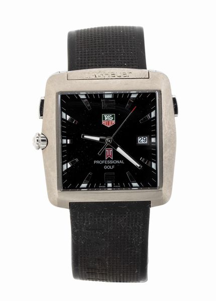 TAG HEUER : Professional Golf: orologio da polso uomo in acciaio  - Asta Gioielli, Orologi e Penne - Associazione Nazionale - Case d'Asta italiane