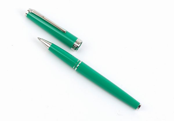 MONTBLANC : Penna roller verde  - Asta Gioielli, Orologi e Penne - Associazione Nazionale - Case d'Asta italiane