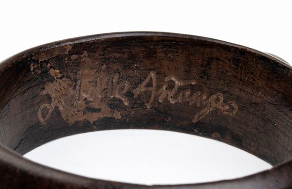 ISABELLA ASTENGO : Bracciale in legno con malachite  - Asta Gioielli, Orologi e Penne - Associazione Nazionale - Case d'Asta italiane