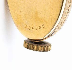 Orologio liberty da bavero in oro 18k con fermaglio  - Asta Gioielli, Orologi e Penne - Associazione Nazionale - Case d'Asta italiane