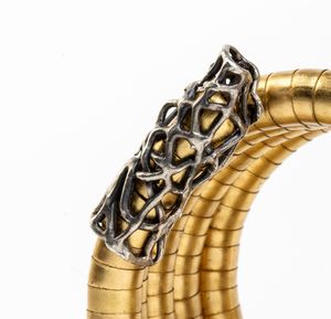 ISABELLA ASTENGO : Bracciale dorato modello serpente  - Asta Gioielli, Orologi e Penne - Associazione Nazionale - Case d'Asta italiane