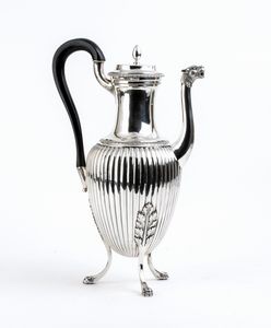 Jean-Baptiste Potot - Grande caffettiera francese in argento