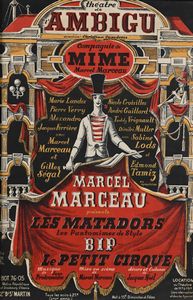 Jacques  Noel - Theatre de Ambigu - Marcel Marceau presente Les Matadores