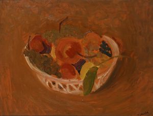 Carlo Quaglia - Cestino con frutta