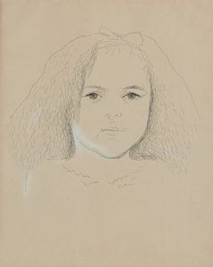 Anonimo del XX secolo - Ritratto di bambina
