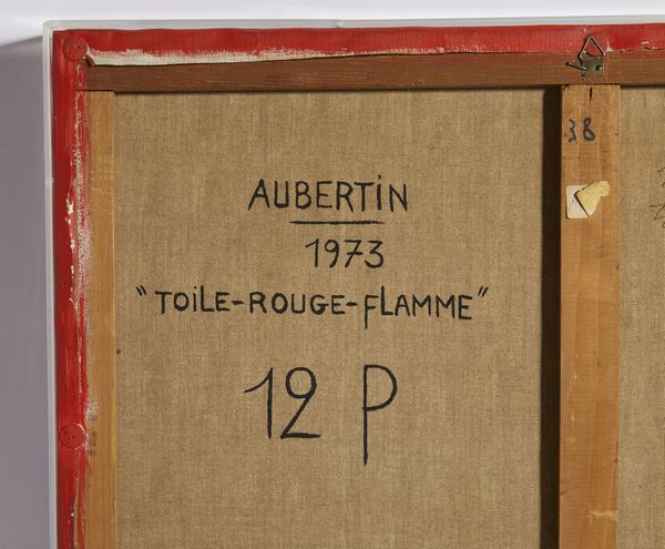 AUBERTIN BERNARD (1934 - 2015) : TOILETTE ROUGE FLAMME, 1973  - Asta X:\ANCA\2023\ANCA MATERIALE DATA ENTRY\Capitolium\453 - Associazione Nazionale - Case d'Asta italiane