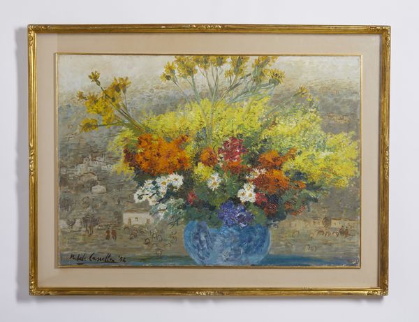 CASCELLA MICHELE (1892 - 1989) : FIORI DELL'ORTO, 1954  - Asta X:\ANCA\2023\ANCA MATERIALE DATA ENTRY\Capitolium\453 - Associazione Nazionale - Case d'Asta italiane