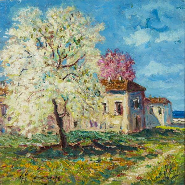 GONZAGA GIOVAN FRANCESCO (1921 - 2007) : PRIMAVERA IN VERSILIA, 1947  - Asta X:\ANCA\2023\ANCA MATERIALE DATA ENTRY\Capitolium\453 - Associazione Nazionale - Case d'Asta italiane