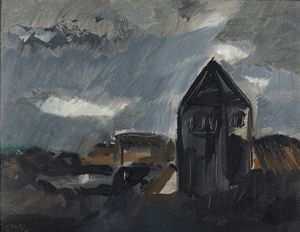 CELIBERTI GIORGIO (n. 1929) - PAESAGGIO(SALON DE L'ART LIBRE), 1957