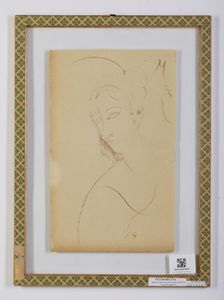 MODIGLIANI AMEDEO (1884 - 1920) : PORTAIT DE MADAME SEIZE, 1915  - Asta X:\ANCA\2023\ANCA MATERIALE DATA ENTRY\Capitolium\453 - Associazione Nazionale - Case d'Asta italiane