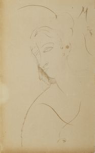 MODIGLIANI AMEDEO (1884 - 1920) : PORTAIT DE MADAME SEIZE, 1915  - Asta X:\ANCA\2023\ANCA MATERIALE DATA ENTRY\Capitolium\453 - Associazione Nazionale - Case d'Asta italiane