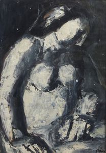 SIRONI MARIO (1885 - 1961) - NUDO DI DONNA, (1955)