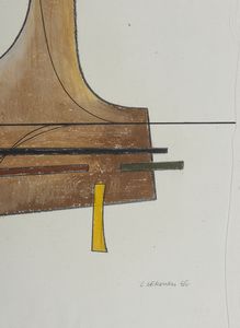 VERONESI LUIGI (1908 - 1998) : COMPOSIZIONE, 1966  - Asta X:\ANCA\2023\ANCA MATERIALE DATA ENTRY\Capitolium\453 - Associazione Nazionale - Case d'Asta italiane