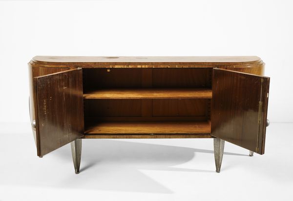 DUFET MICHEL (1888 - 1985) : Credenza demi-lune a quattro ante  - Asta Asta 455 | DESIGN E ARTI DECORATIVE DEL NOVECENTO Tradizionale - Associazione Nazionale - Case d'Asta italiane