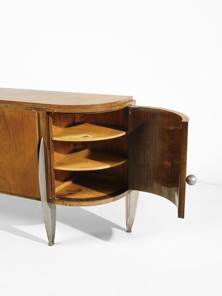 DUFET MICHEL (1888 - 1985) : Credenza demi-lune a quattro ante  - Asta Asta 455 | DESIGN E ARTI DECORATIVE DEL NOVECENTO Tradizionale - Associazione Nazionale - Case d'Asta italiane