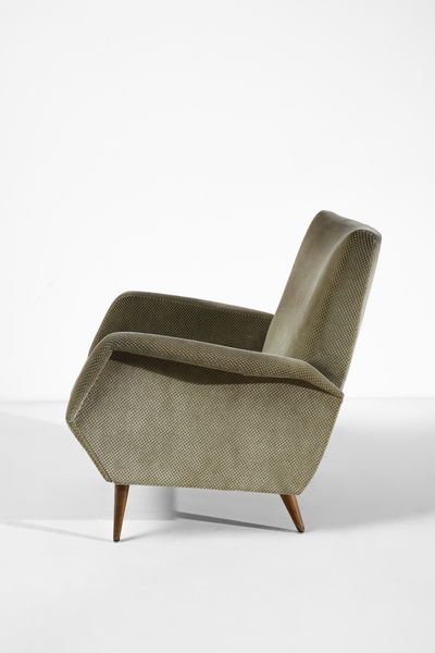 PONTI GIO (1891 - 1979) : Coppia di poltrone mod. 803 per Cassina, Meda  - Asta Asta 455 | DESIGN E ARTI DECORATIVE DEL NOVECENTO Tradizionale - Associazione Nazionale - Case d'Asta italiane