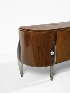 DUFET MICHEL (1888 - 1985) : Credenza demi-lune a quattro ante  - Asta Asta 455 | DESIGN E ARTI DECORATIVE DEL NOVECENTO Tradizionale - Associazione Nazionale - Case d'Asta italiane