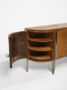 DUFET MICHEL (1888 - 1985) : Credenza demi-lune a quattro ante  - Asta Asta 455 | DESIGN E ARTI DECORATIVE DEL NOVECENTO Tradizionale - Associazione Nazionale - Case d'Asta italiane