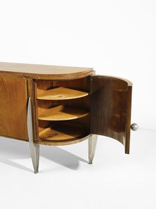 DUFET MICHEL (1888 - 1985) : Credenza demi-lune a quattro ante  - Asta Asta 455 | DESIGN E ARTI DECORATIVE DEL NOVECENTO Tradizionale - Associazione Nazionale - Case d'Asta italiane