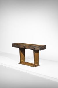 PONTI GIO (1891 - 1979) : Consolle a tre cassetti con fronte grissinato  - Asta Asta 455 | DESIGN E ARTI DECORATIVE DEL NOVECENTO Tradizionale - Associazione Nazionale - Case d'Asta italiane