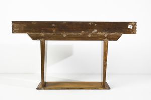 PONTI GIO (1891 - 1979) : Consolle a tre cassetti con fronte grissinato  - Asta Asta 455 | DESIGN E ARTI DECORATIVE DEL NOVECENTO Tradizionale - Associazione Nazionale - Case d'Asta italiane