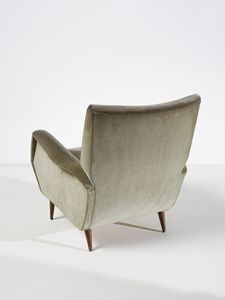 PONTI GIO (1891 - 1979) : Coppia di poltrone mod. 803 per Cassina, Meda  - Asta Asta 455 | DESIGN E ARTI DECORATIVE DEL NOVECENTO Tradizionale - Associazione Nazionale - Case d'Asta italiane