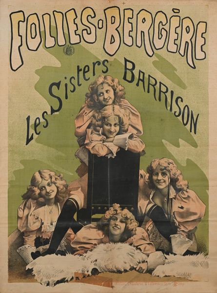 Alfred   Choubrac : Folies Bergere - Les sisters Barrison  - Asta La Collezione Enrico e Antonello Falqui. Di padre in figlio una vita nell'arte. - Associazione Nazionale - Case d'Asta italiane