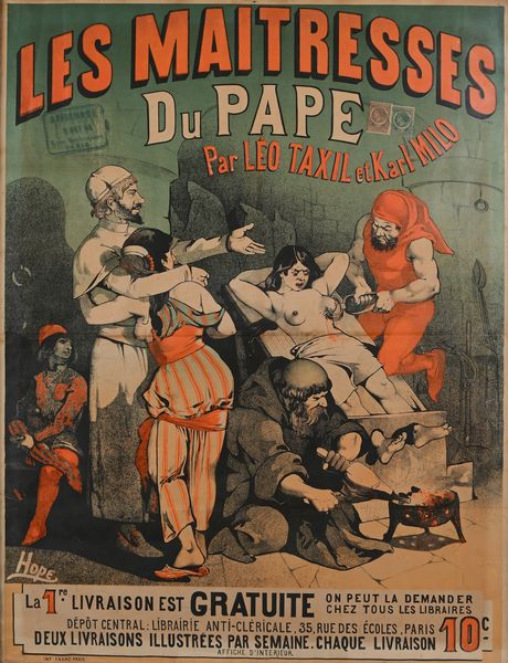 Léon Choubrac : Les Maitresses du Pape par Lo Taxil et Karl Milo  - Asta La Collezione Enrico e Antonello Falqui. Di padre in figlio una vita nell'arte. - Associazione Nazionale - Case d'Asta italiane