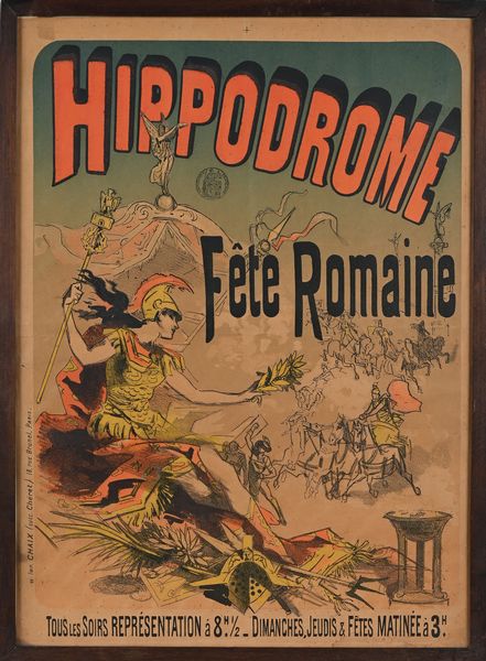 Jules  Chéret, After : Hippodrome, Fete Romaine  - Asta La Collezione Enrico e Antonello Falqui. Di padre in figlio una vita nell'arte. - Associazione Nazionale - Case d'Asta italiane