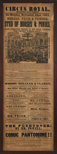 Locandina Circus Royal  - Asta La Collezione Enrico e Antonello Falqui. Di padre in figlio una vita nell'arte. - Associazione Nazionale - Case d'Asta italiane