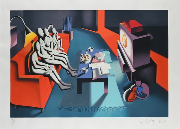 Mark Kostabi : Einstein Multimedia  - Asta La Collezione Enrico e Antonello Falqui. Di padre in figlio una vita nell'arte. - Associazione Nazionale - Case d'Asta italiane