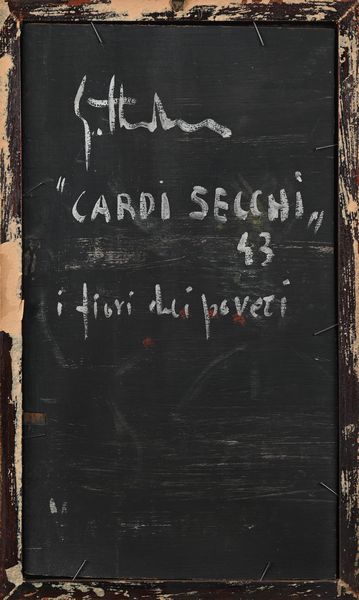 Giovanni Stradone : Cardi secchi  - Asta La Collezione Enrico e Antonello Falqui. Di padre in figlio una vita nell'arte. - Associazione Nazionale - Case d'Asta italiane