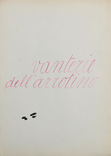 Leonardo   Sinisgalli : Le nuvole del pomeriggio  - Asta La Collezione Enrico e Antonello Falqui. Di padre in figlio una vita nell'arte. - Associazione Nazionale - Case d'Asta italiane