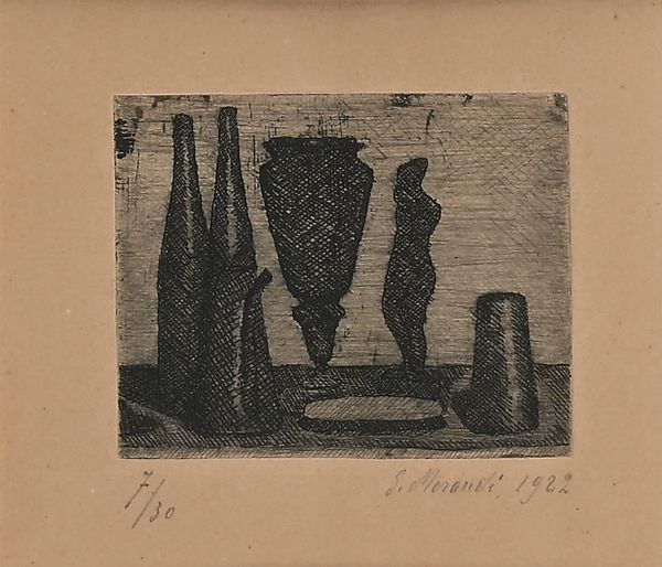 Giorgio Morandi : Natura morta con la statuina  - Asta La Collezione Enrico e Antonello Falqui. Di padre in figlio una vita nell'arte. - Associazione Nazionale - Case d'Asta italiane