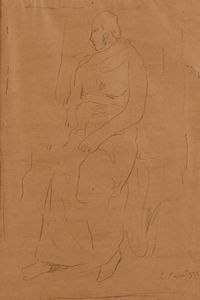 Carlo Carrà - Studio di figura