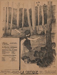 Henri Baptiste   Lebasque - La Critique, Revue Illustree. Bibliotheque d'Art Colletion d'Affiches