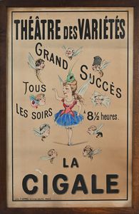 F. Appel : Theatre des Varietes, La Cigale  - Asta La Collezione Enrico e Antonello Falqui. Di padre in figlio una vita nell'arte. - Associazione Nazionale - Case d'Asta italiane